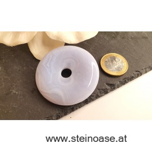 Anhänger Chalcedon Donut XL, 48mm, inkl.Band